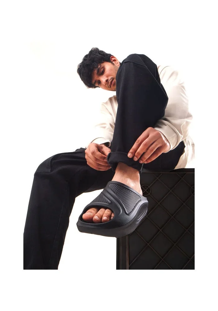 Bacca Bucci Black Floats—Ultra Lightweight EVA Slides for Men | Best Price UAE